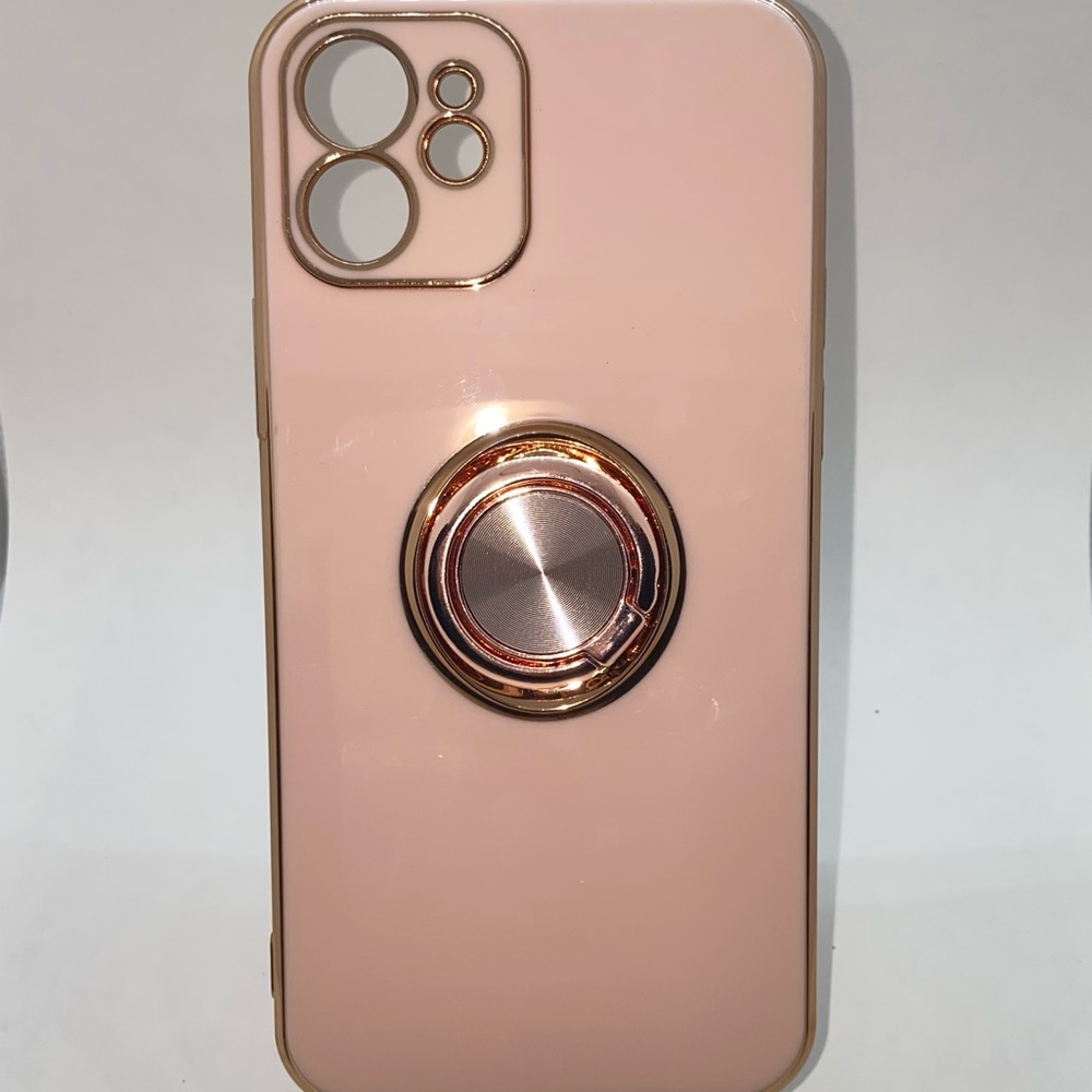 Rose Gold iPhone Case with magnetic ring